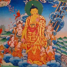 Lhabab Düchen (Buddha’s return from Trāyastriṃśa heaven)